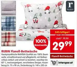 Interspar RUBIN Flanell-Bettwäsche Angebot