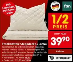 Interspar Frankenstolz Steppdecke Lama Angebot