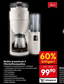 Interspar Melitta AromaFresh II Filterkaffeemaschine Angebot