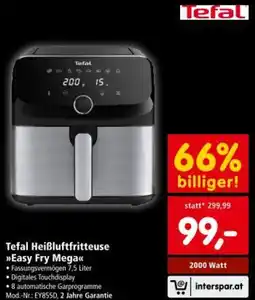 Interspar Tefal Heißluftfritteuse Easy Fry Mega Angebot