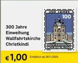 Post 300 Jahre Einweihung Wallfahrtskirche Christkindl Angebot
