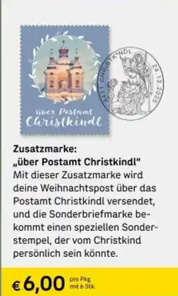 Post Zusatzmarkeüber Postamt Christkind Angebot