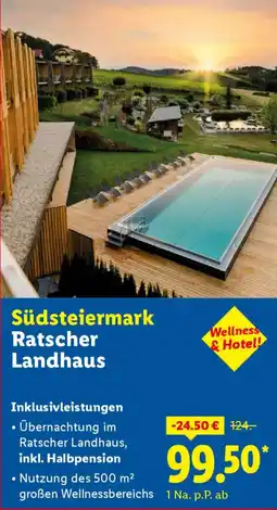 Lidl Reisen Südsteiermark Ratscher Landhaus Angebot