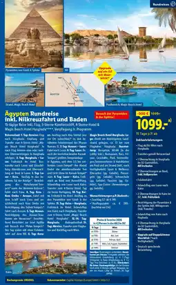 Lidl Reisen Ägypten Rundreise inkl. Nilkreuzfahrt und Baden Angebot