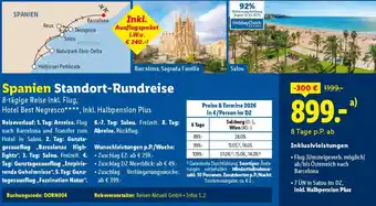 Lidl Reisen Spanien Standort-Rundreise Angebot