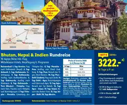 Lidl Reisen Bhutan, Nepal & Indien Rundreise Angebot