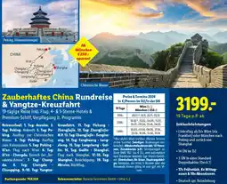 Lidl Reisen Zauberhaftes China Rundreise & Yangtze-Kreuzfahrt Angebot