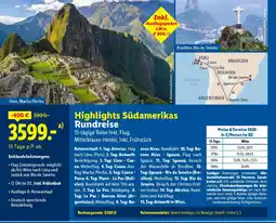 Lidl Reisen Highlights Südamerikas Rundreise Angebot