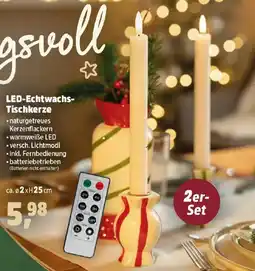 Thomas Philipps LED-Echtwachs- Tischkerze Angebot