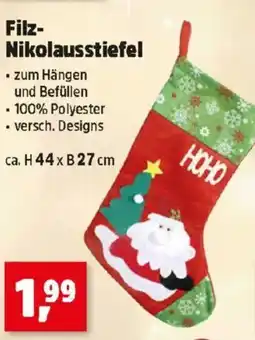 Thomas Philipps Filz- Nikolausstiefel Angebot