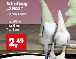 Thomas Philipps Schriftzug ,,xmas Angebot