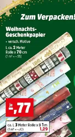 Thomas Philipps Weihnachts- Geschenkpapier Angebot