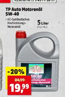Thomas Philipps TP Auto Motorenöl 5W-40 Angebot