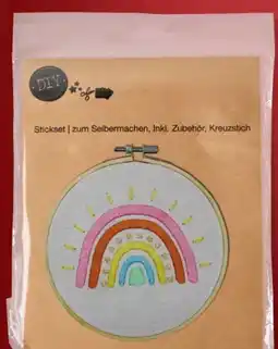 Woolworth DIY Wool Stickset Regenbogen Angebot