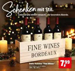 Thomas Philipps Deko-Holzbox "Fine Wines" Angebot