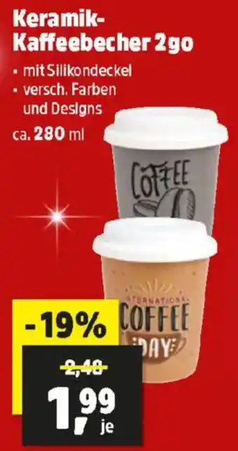 Thomas Philipps Keramik- Kaffeebecher 2go Angebot