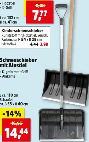 Thomas Philipps Schneeschieber mit Alustiel Angebot