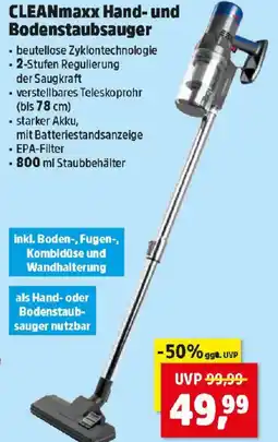 Thomas Philipps CLEANmaxx Hand- und Bodenstaubsauger Angebot