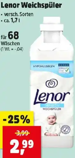 Thomas Philipps Lenor Weichspüler Angebot
