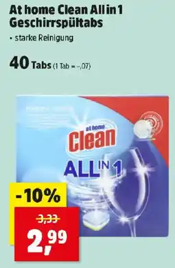 Thomas Philipps At home Clean All in 1 Geschirrspültabs Angebot