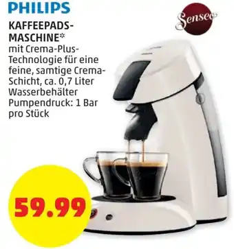 PENNY Philips Kaffeepads Maschine Angebot