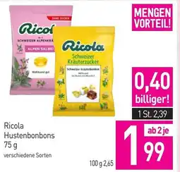 Sutterlüty Ricola Hustenbonbons Angebot