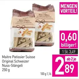 Sutterlüty Maitre patissier suisse original schweizer nuss-stängeli Angebot