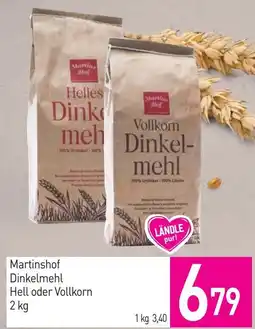 Sutterlüty Martinshof Dinkelmehl Hell oder Vollkorn Angebot