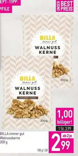 Sutterlüty BILLA immer gut Walnusskerne Angebot