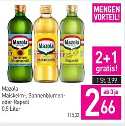 Sutterlüty Mazola Maiskeim-, Sonnenblumen- oder Rapsöl Angebot