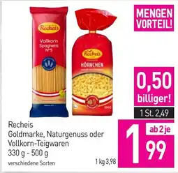 Sutterlüty Recheis Goldmarke, Naturgenuss oder Vollkorn-Teigwaren Angebot