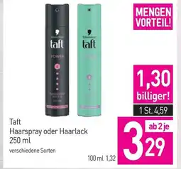 Sutterlüty taft Haarspray oder Haarlack Angebot