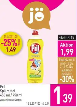 Sutterlüty Pril Spülmittel Angebot