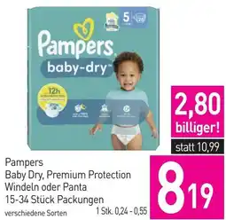 Sutterlüty Pampers Baby Dry, Premium Protection Windeln oder Panta Angebot