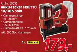 Zgonc Akku-Tacker FIXETTO 18/38 S Solo Angebot