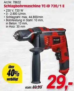 Zgonc Schlagbohrmaschine TC-ID 720/1 E Angebot