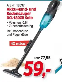 Zgonc Art.Nr. 18537 Akku-Hand- und Bodensauger DCL180ZB Solo Angebot