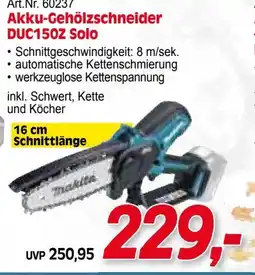 Zgonc Art.Nr. 60237 Akku-Gehölzschneider DUC150Z Solo Angebot