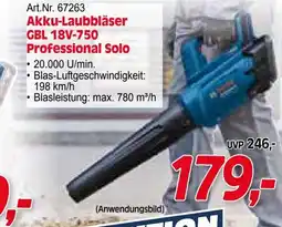 Zgonc Art.Nr. 67263 Akku-Laubbläser GBL 18V-750 Professional Solo Angebot
