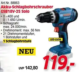 Zgonc Art.Nr. 88863 Akku-Schlagbohrschrauber GSB18V-25 Solo Angebot