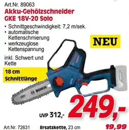 Zgonc Art.Nr. 89063 Akku-Gehölzschneider GKE 18V-20 Solo Angebot