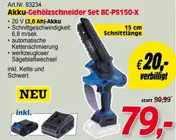 Zgonc Art.Nr. 83234 Akku-Gehölzschneider Set BC-PS150-X Angebot