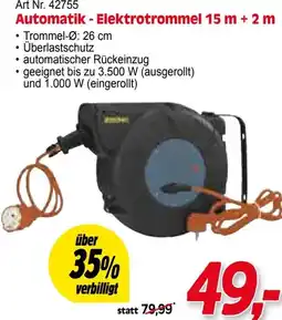 Zgonc Art Nr. 42755 Automatik - Elektrotrommel 15 m + 2 m Angebot