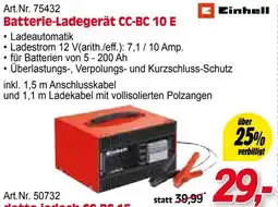 Zgonc Art.Nr. 75432 Batterie-Ladegerät CC-BC 10 E Angebot