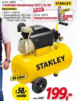 Zgonc Art.Nr. 35820 1-Zylinder-Kompressor D211/8/50 Angebot