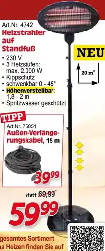 Zgonc Art.Nr. 4742 Heizstrahler auf Standfuß Angebot
