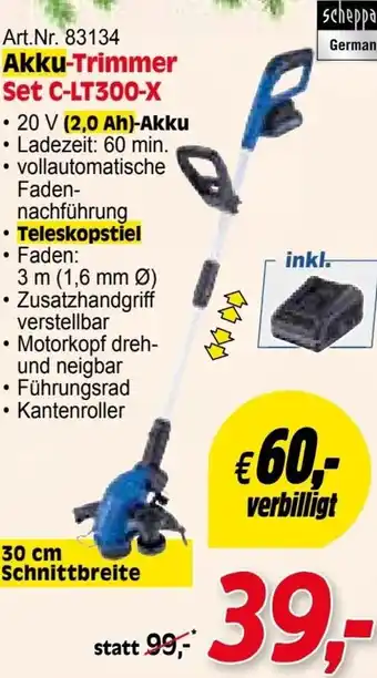 Zgonc Art.Nr. 83134 Akku-Trimmer Set C-LT300-X Angebot