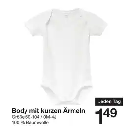 Zeeman Body mit kurzen Ärmeln Angebot