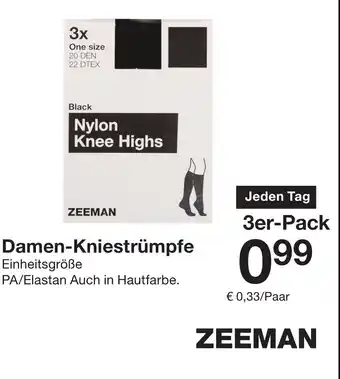 Zeeman Damen-Kniestrümpfe Angebot
