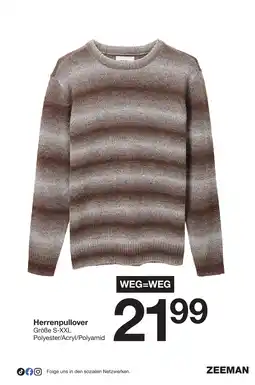 Zeeman Herrenpullover Angebot